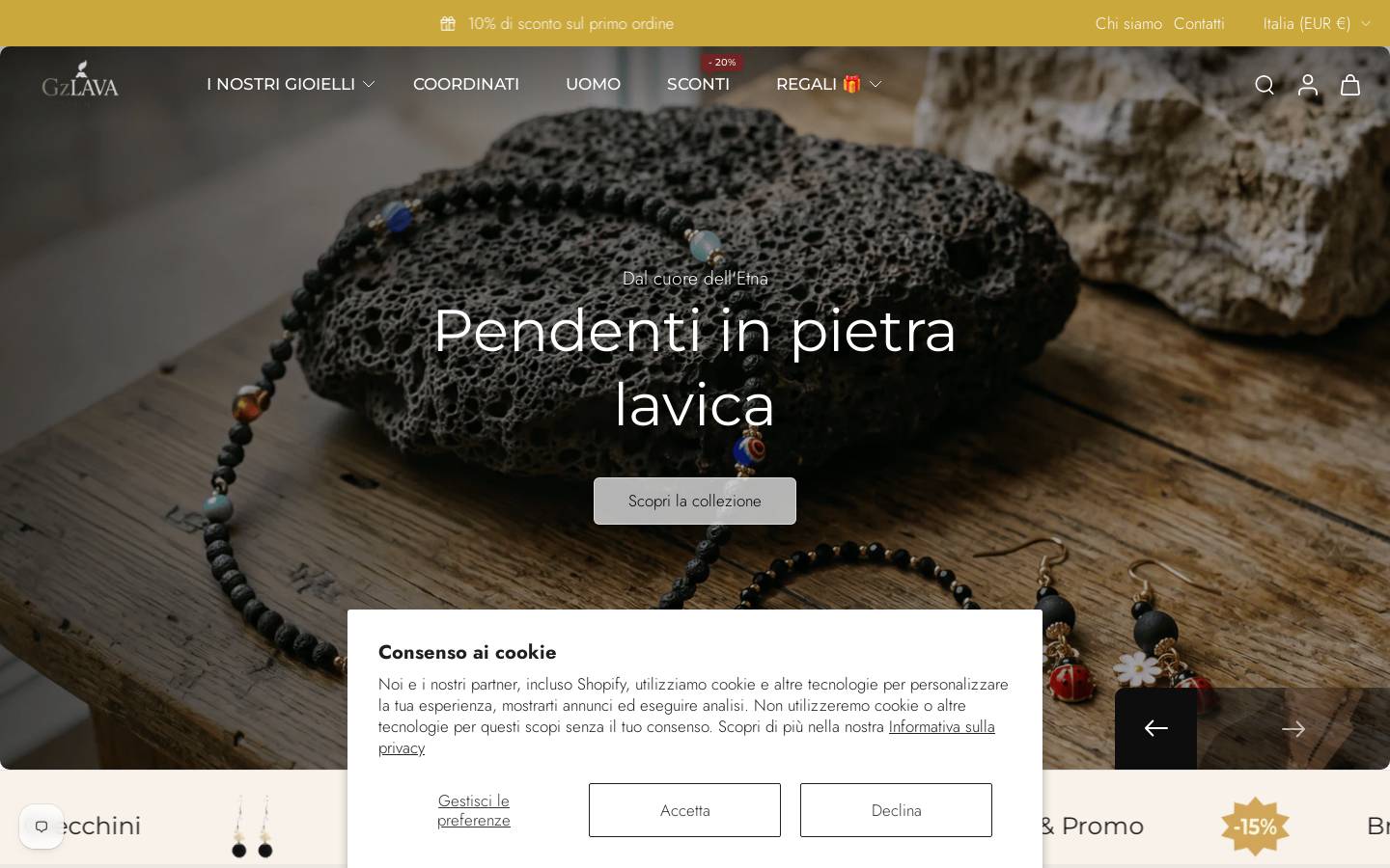 gzlavastones.com homepage screenshot