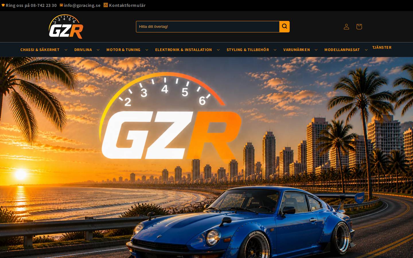 gzr.se homepage screenshot