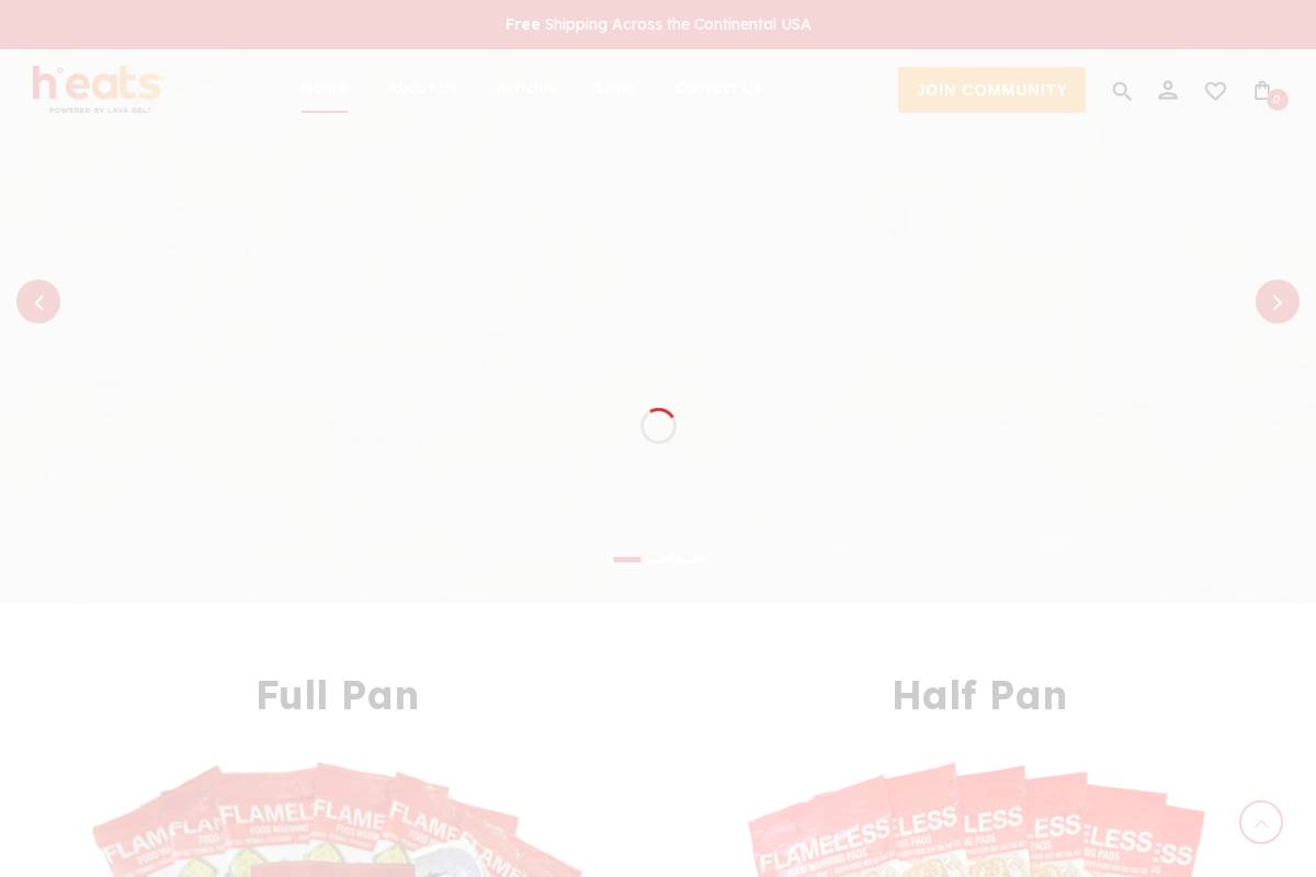 h-eats.com homepage screenshot