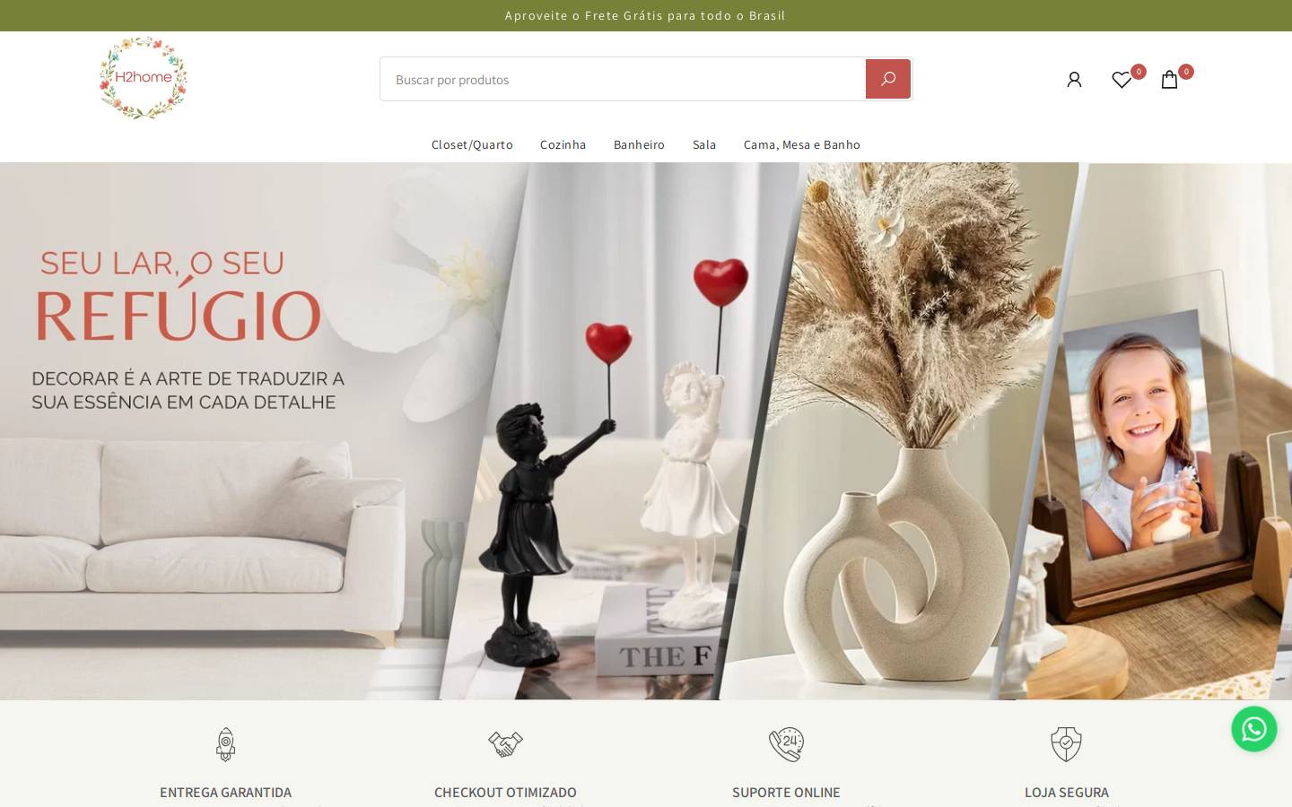 h2home.com.br homepage screenshot