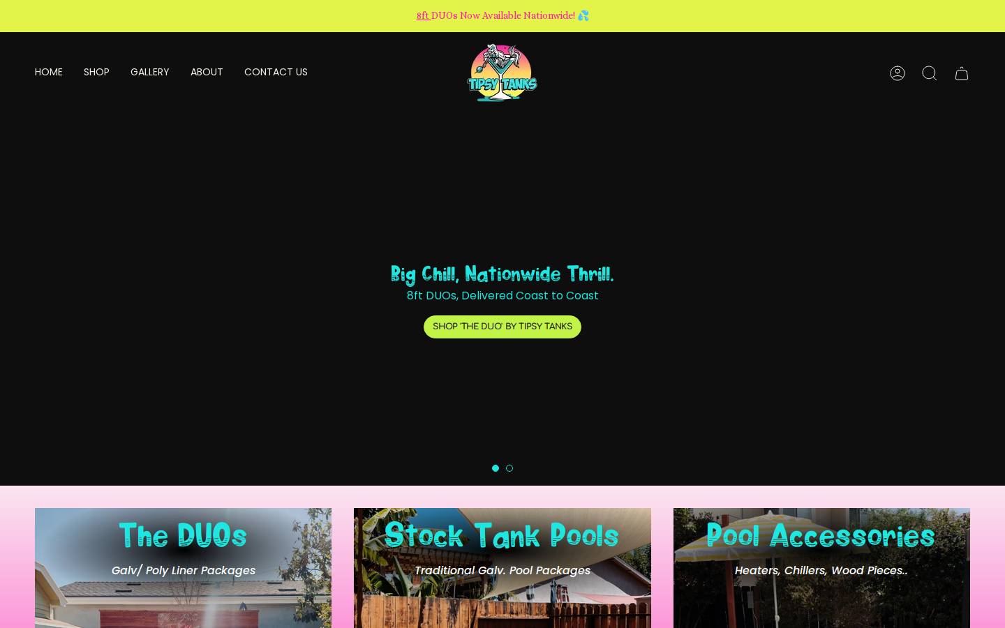 h2otankavenue.com homepage screenshot