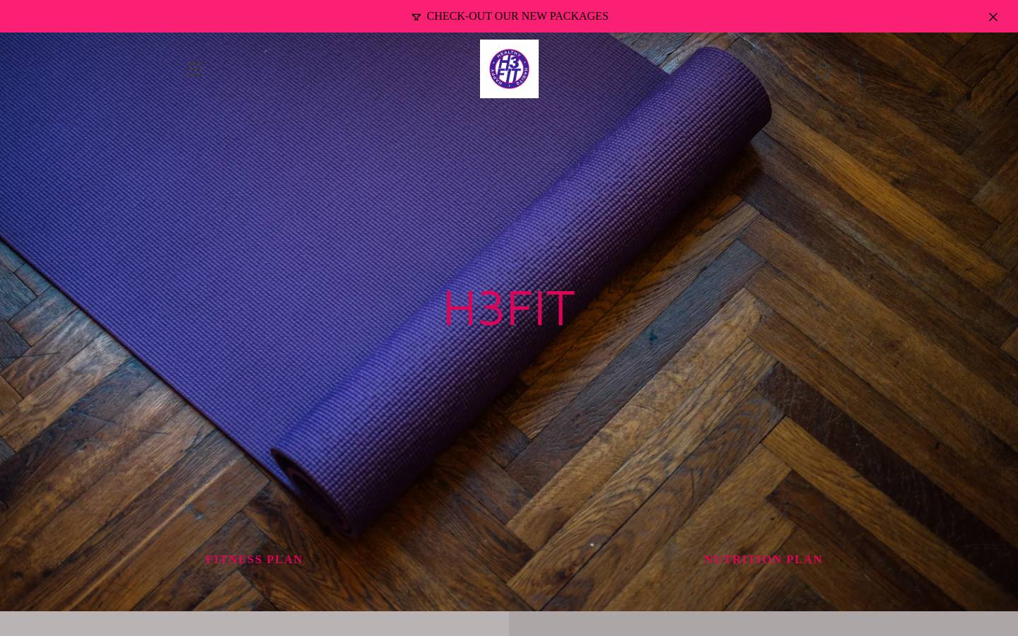 h3fit.ca homepage screenshot