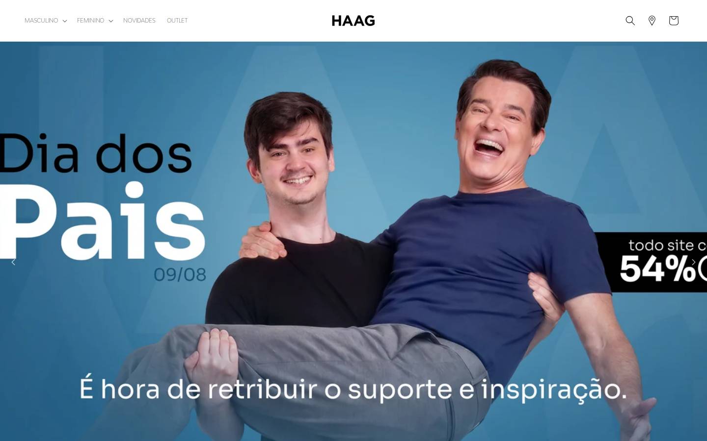 haag.com.br homepage screenshot