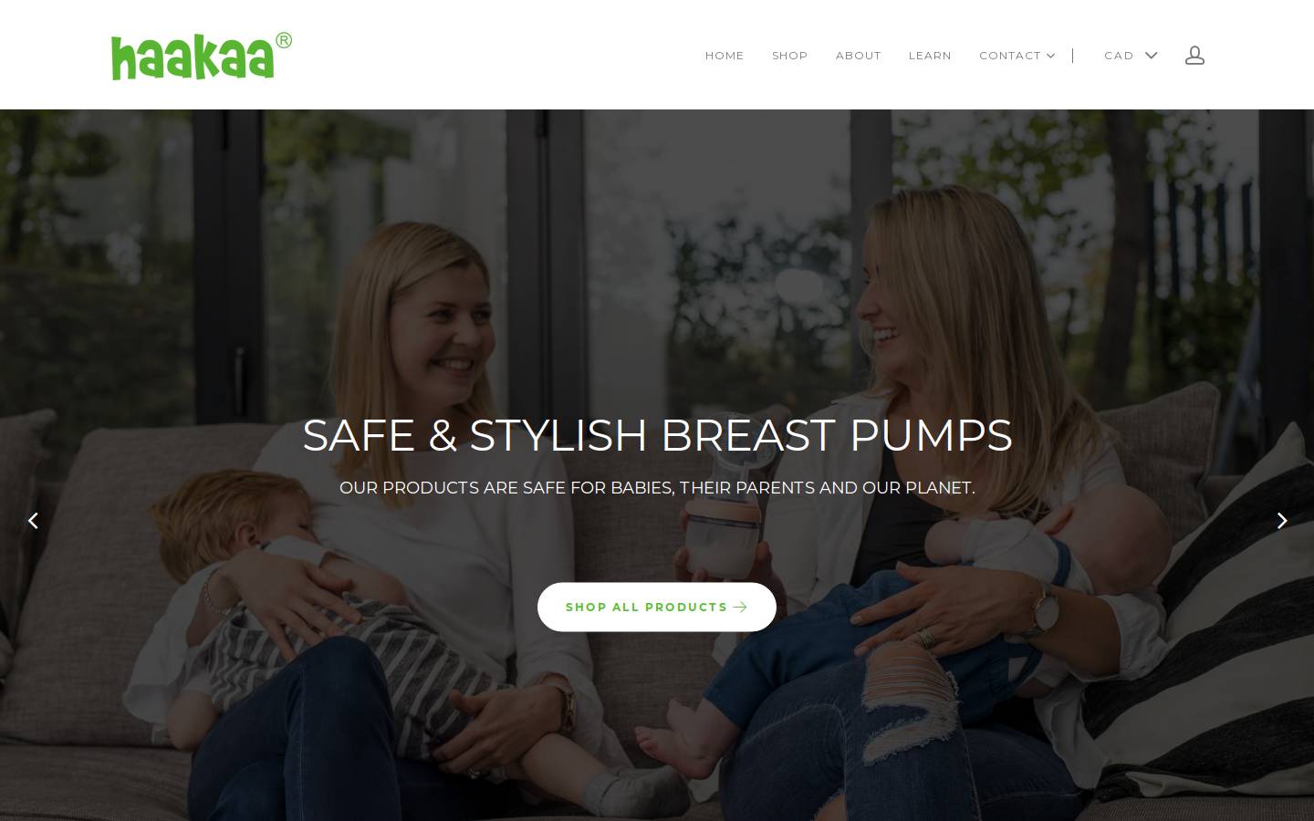 Haakaa homepage screenshot