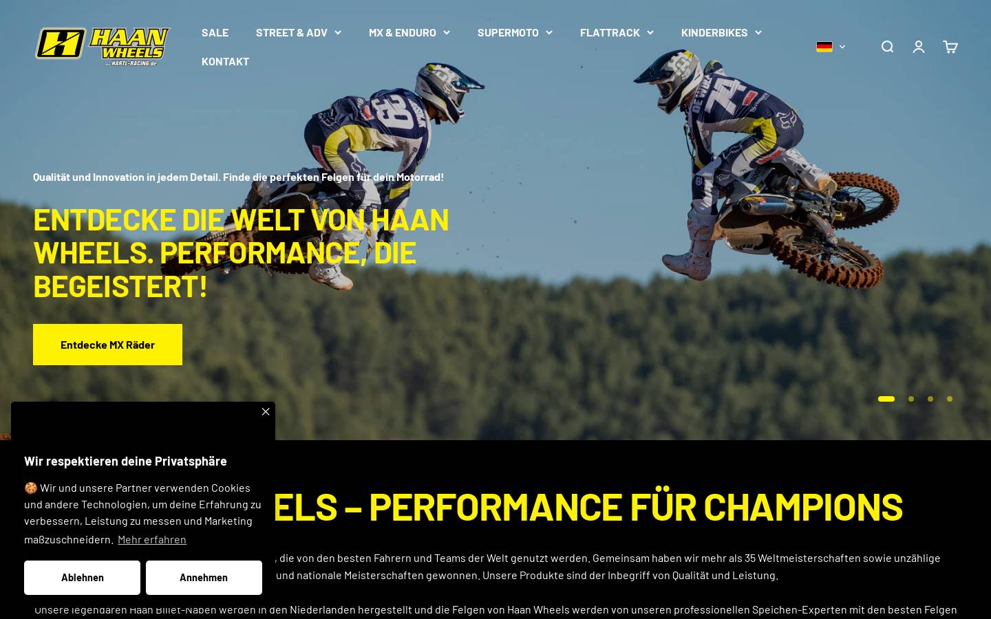 haan-wheels.de homepage screenshot