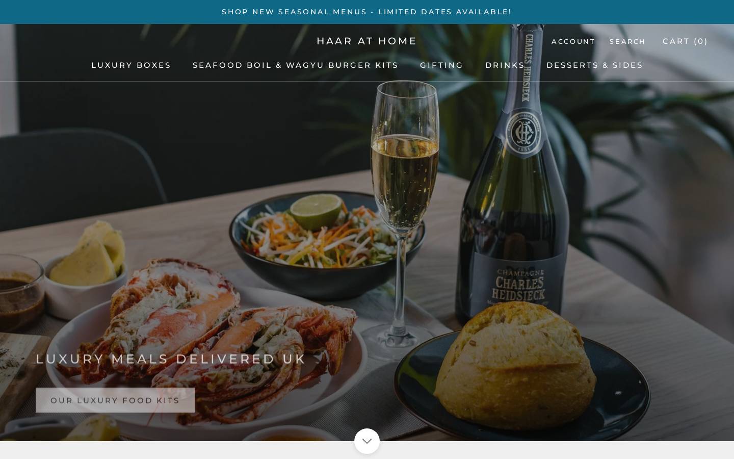 Haarathome homepage screenshot