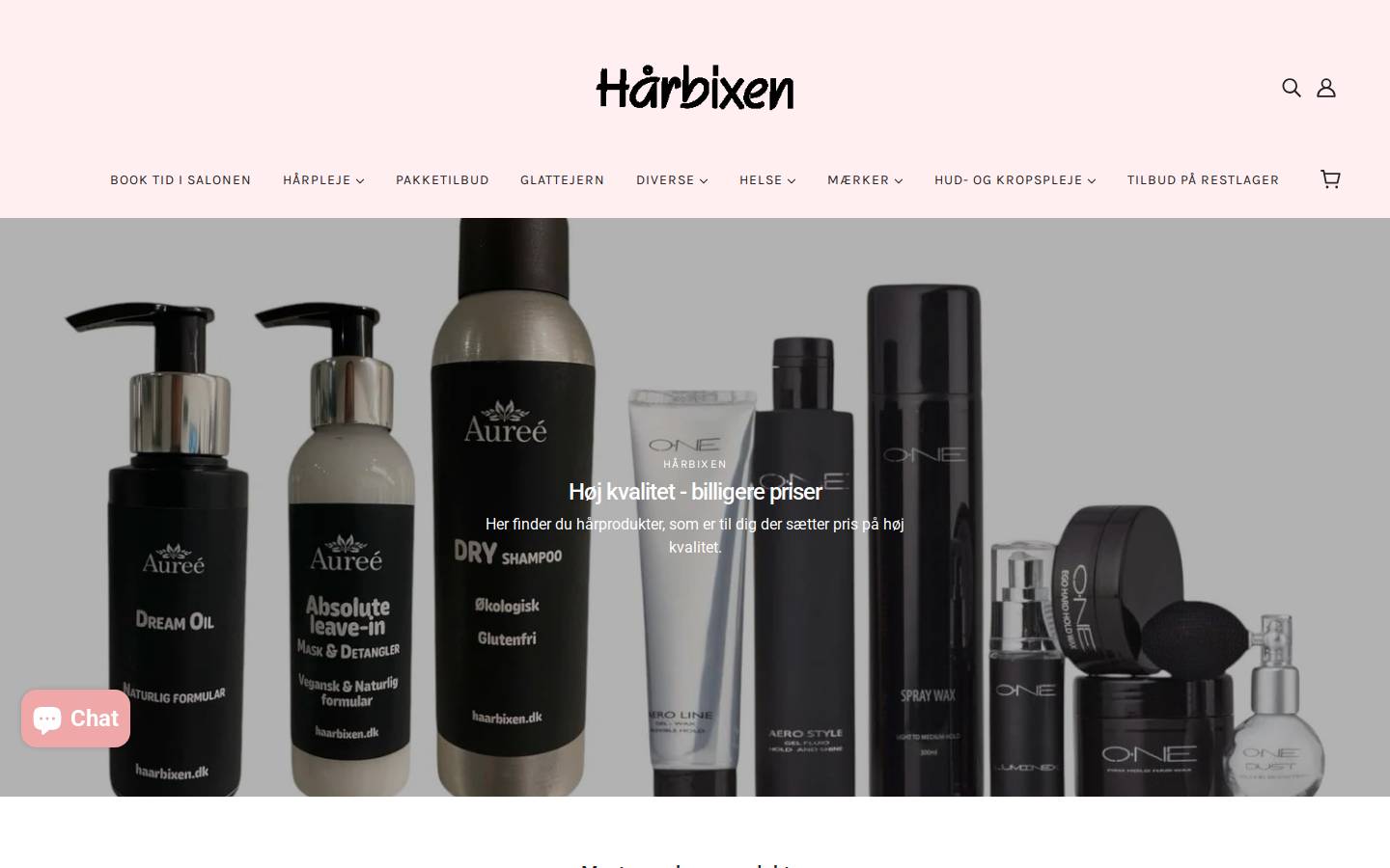 Haarbixen homepage screenshot