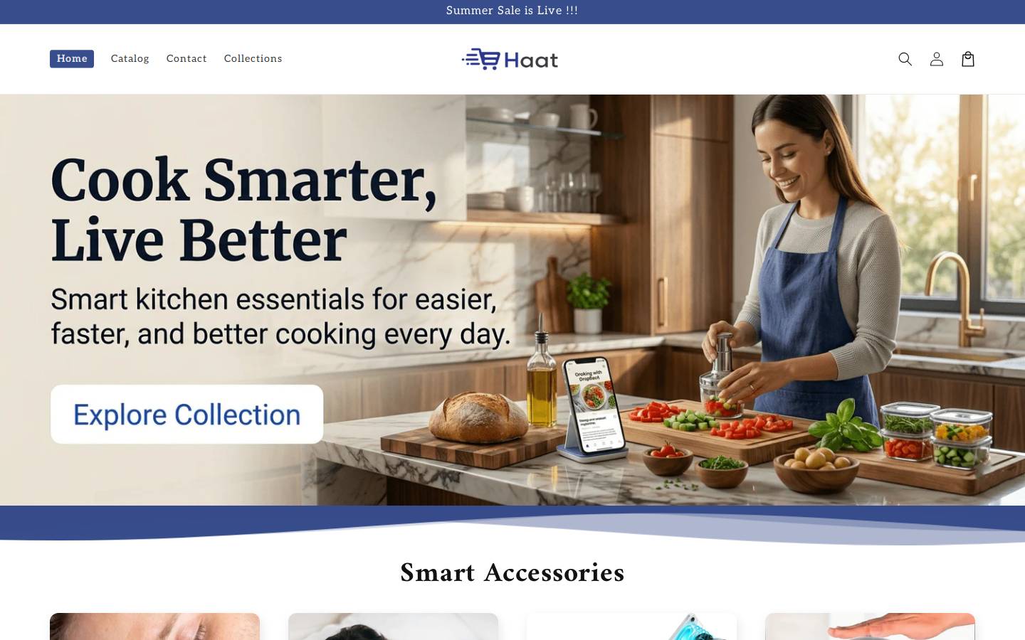 haat.shop homepage screenshot