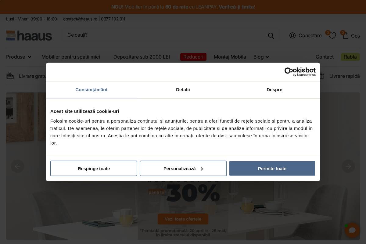 haaus.ro homepage screenshot