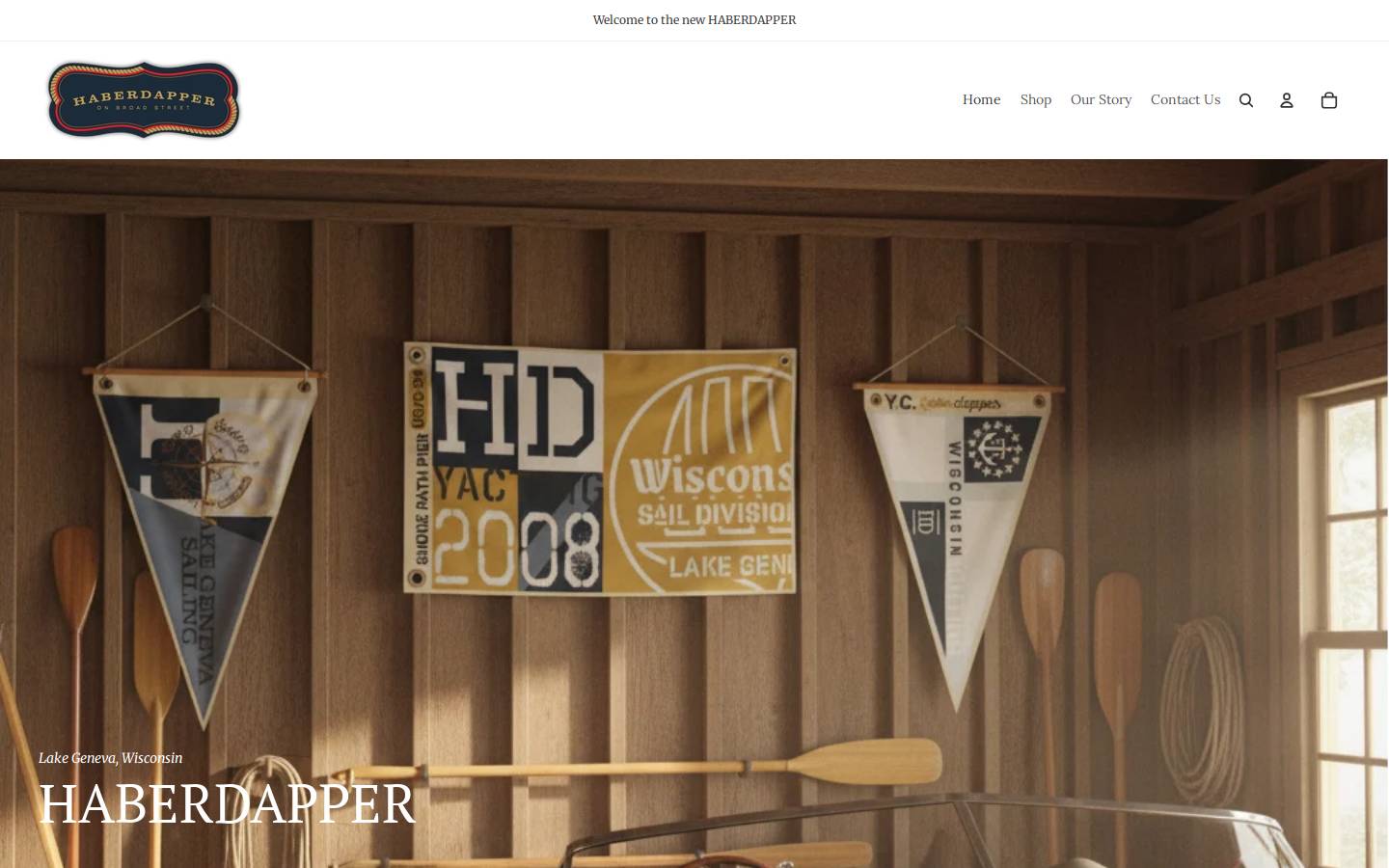 haberdapper.com homepage screenshot