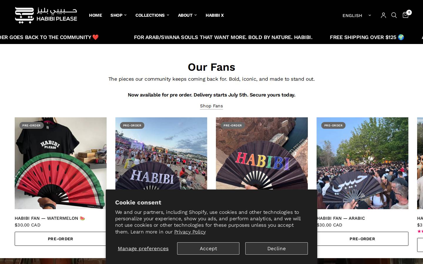 habibiplz.com homepage screenshot
