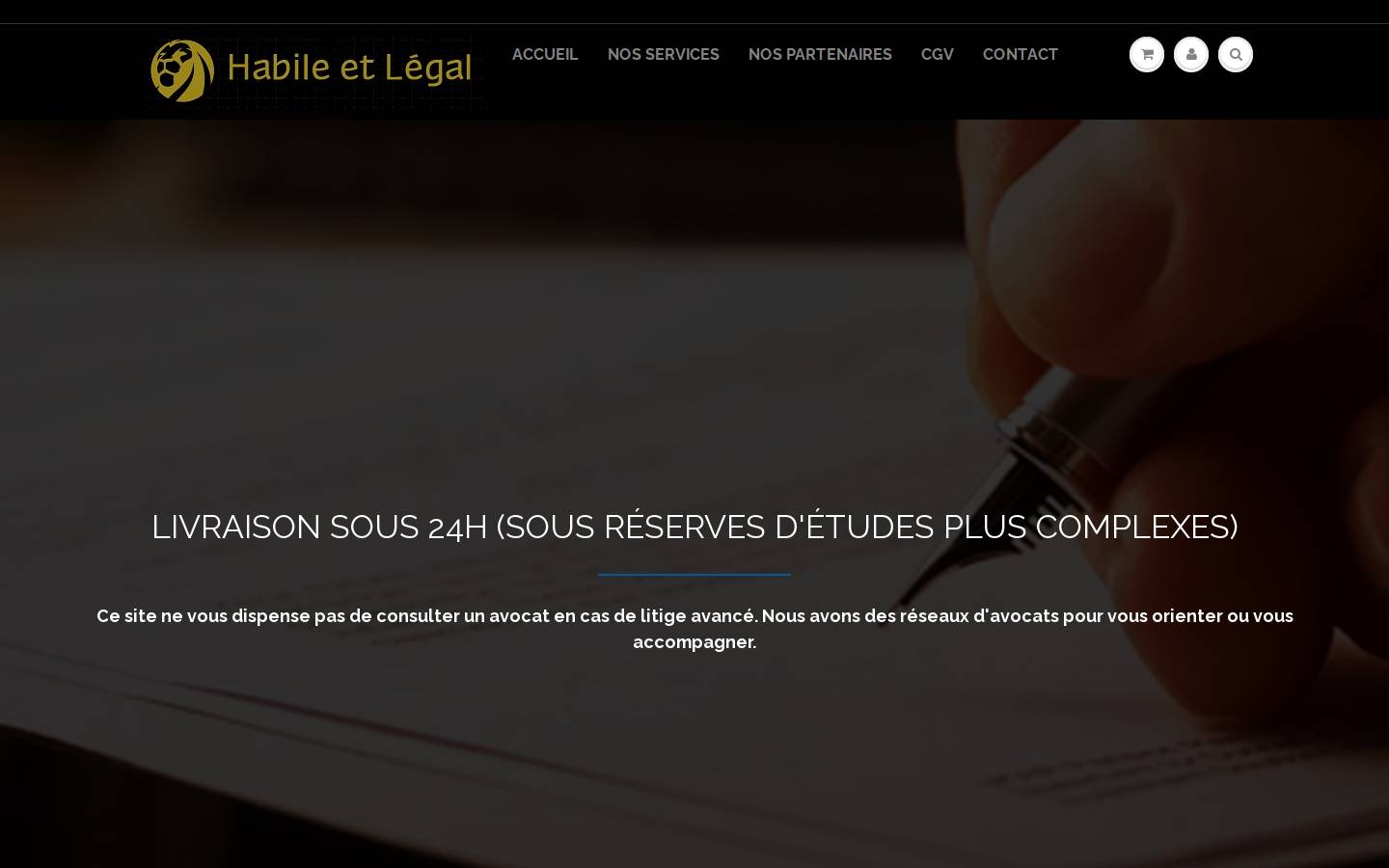 habileetlegale.com homepage screenshot