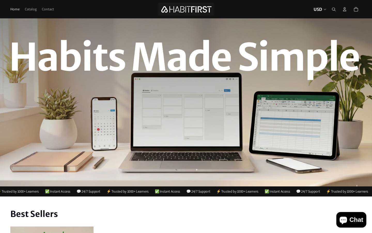 habitfirst.com homepage screenshot