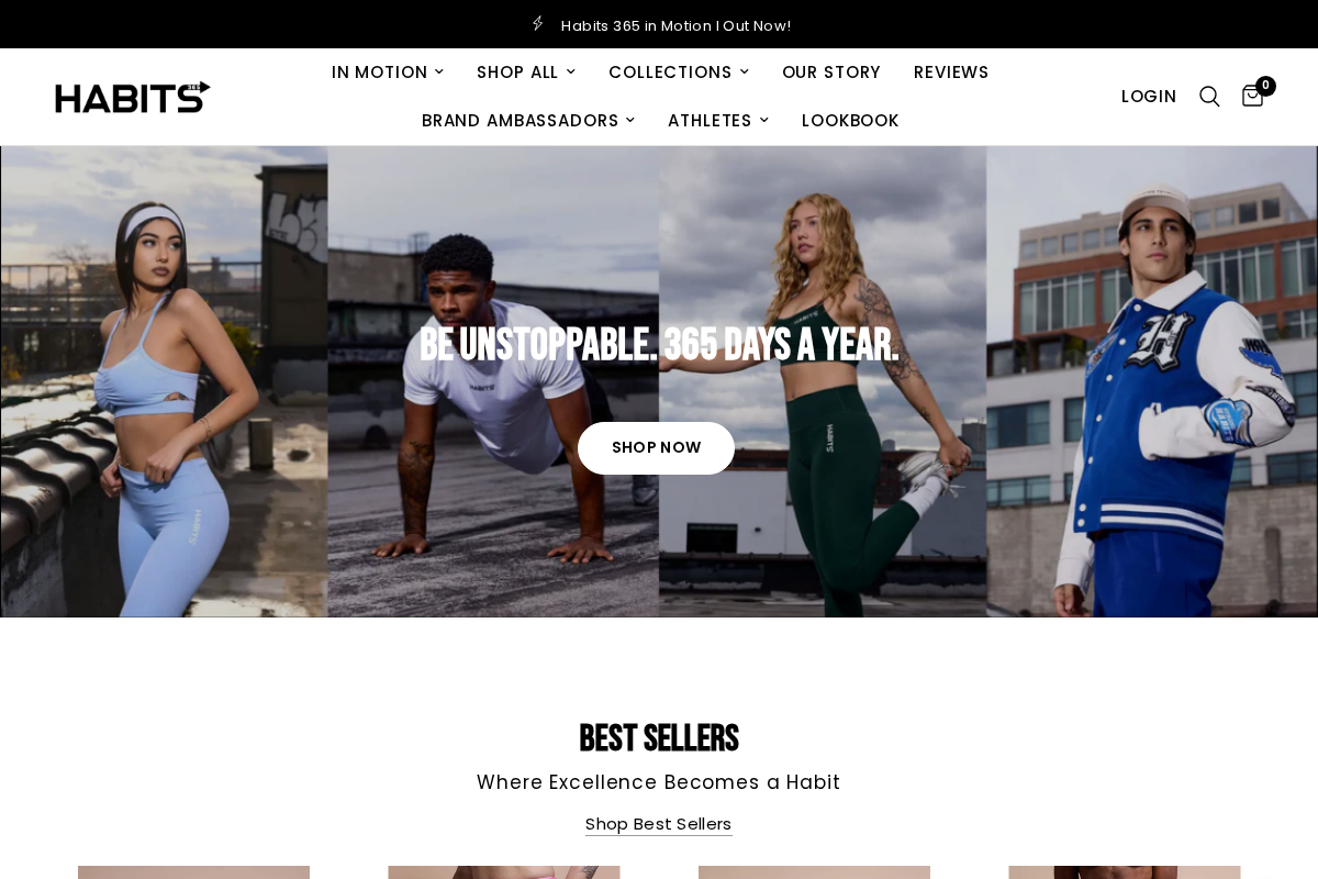 Habits 365 homepage screenshot