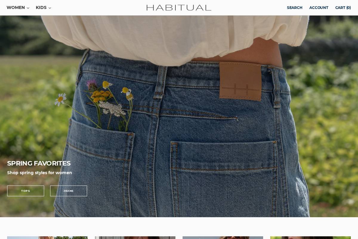 habitual.com homepage screenshot
