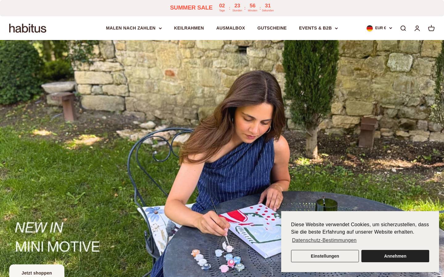 Habitus Art homepage screenshot