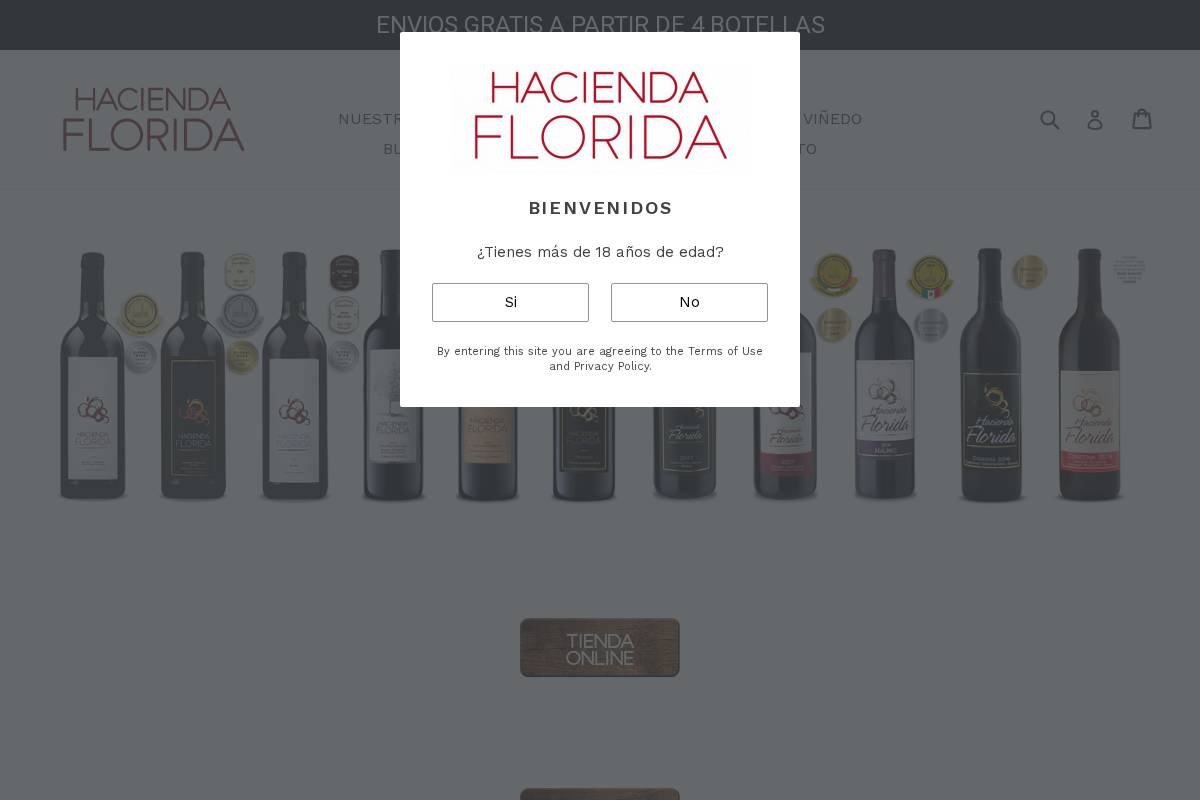 haciendaflorida.com.mx homepage screenshot