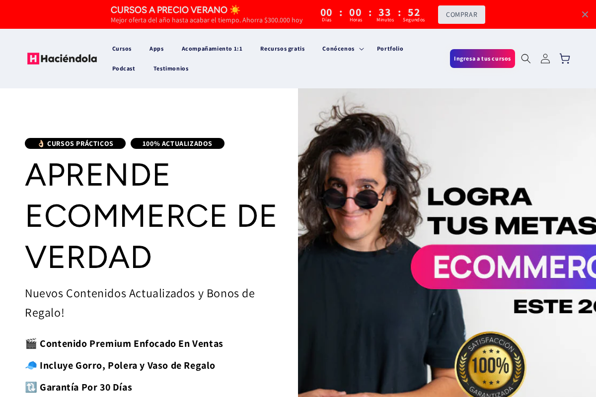 Haciendola homepage screenshot