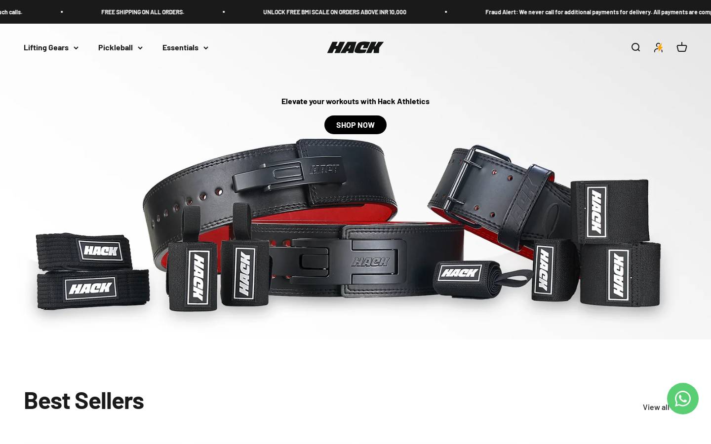 hackathletics.com homepage screenshot