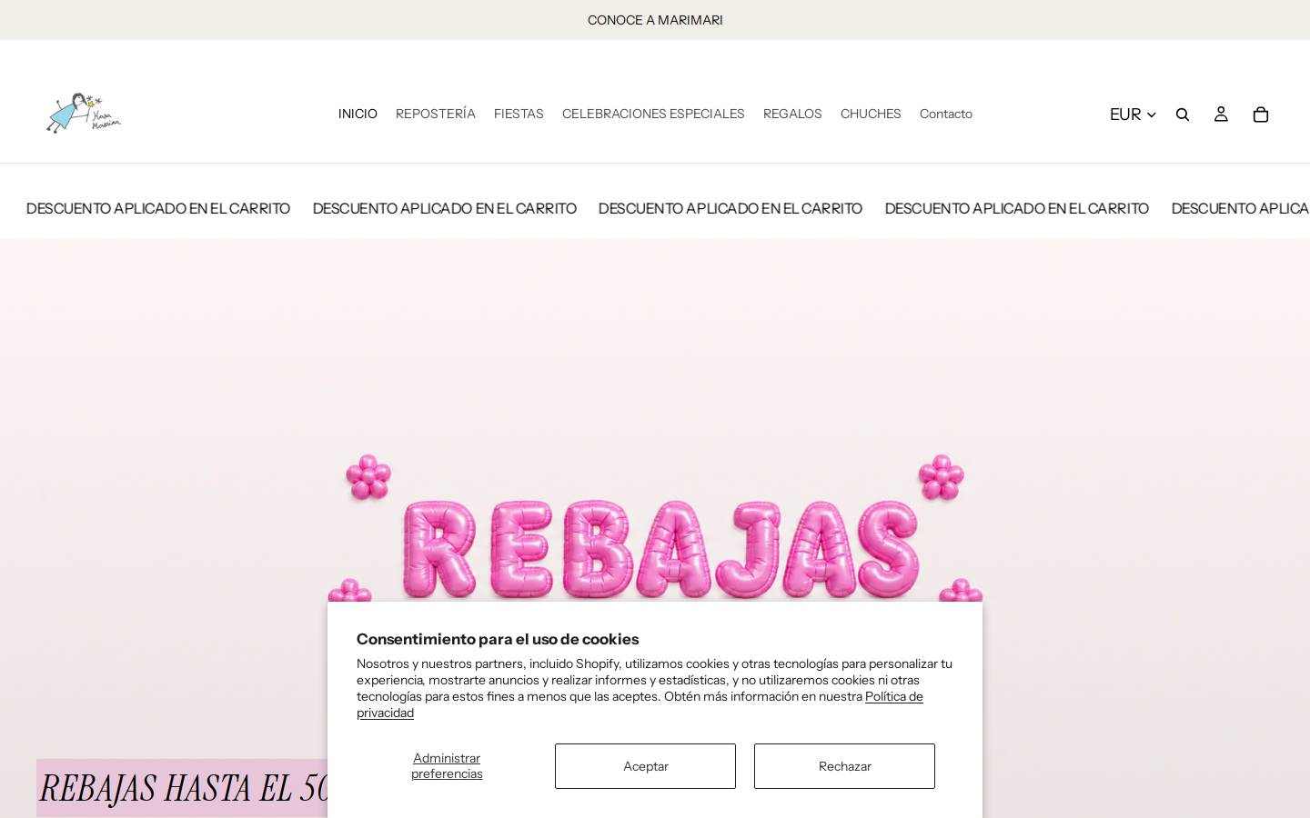 hadamadrinatienda.com homepage screenshot