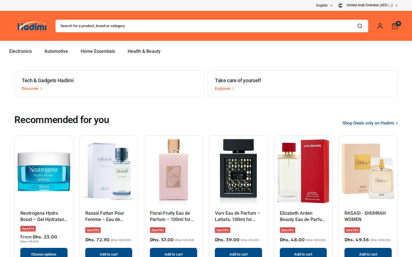 hadimi.co homepage screenshot