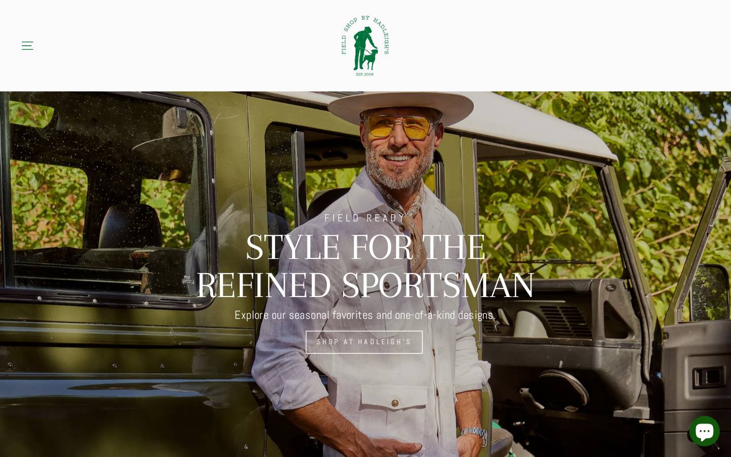 hadleighsfieldshop.com homepage screenshot