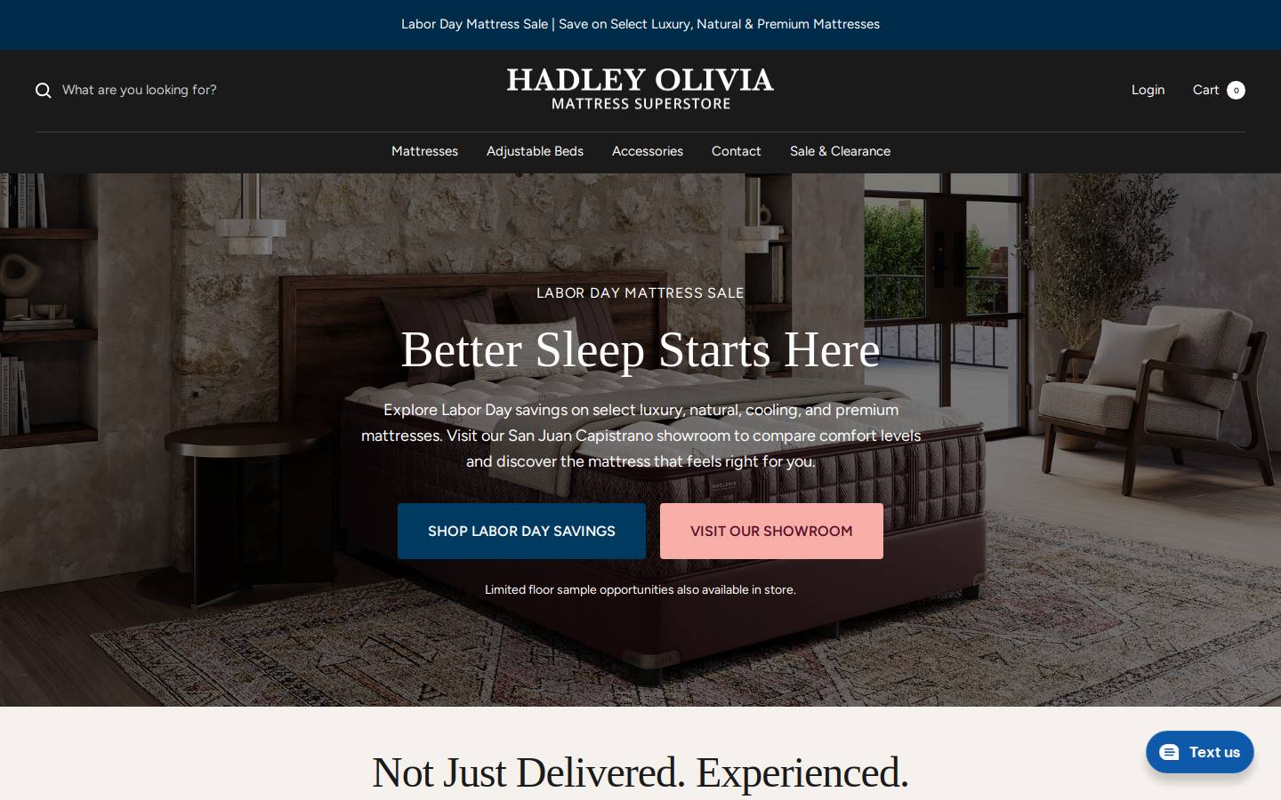 hadleyolivia.com homepage screenshot