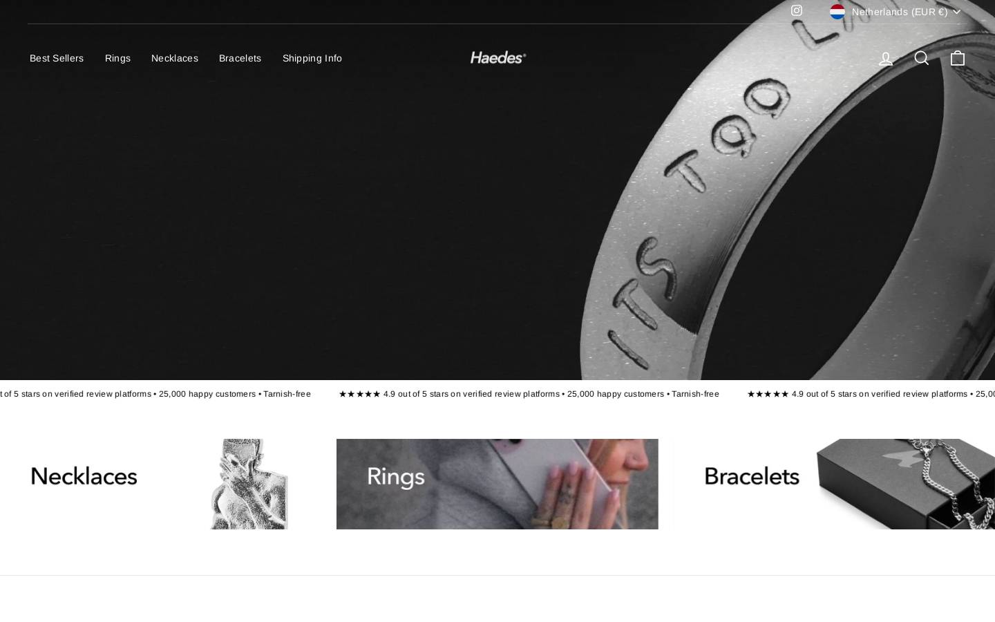 Haedes homepage screenshot