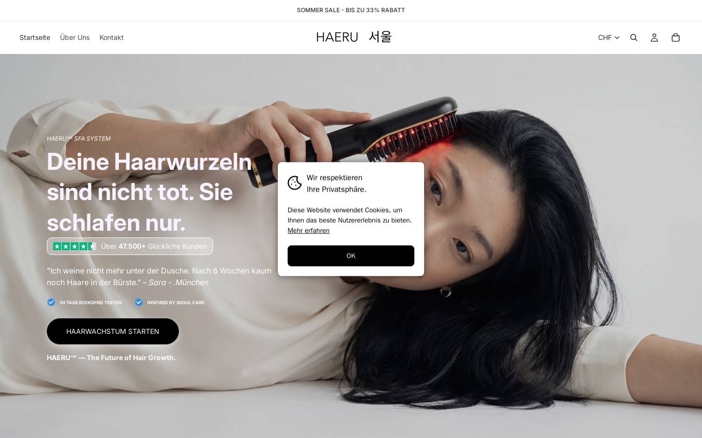 haeru.ch homepage screenshot