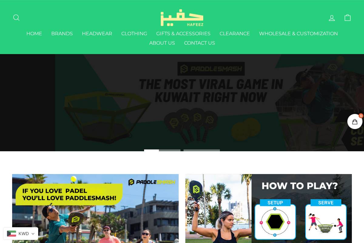 hafeez.shop homepage screenshot
