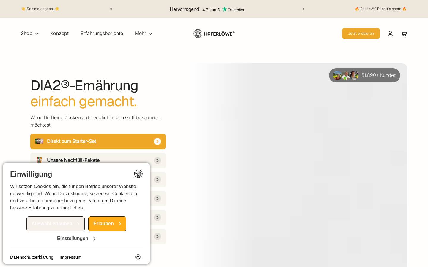 haferloewe.com homepage screenshot