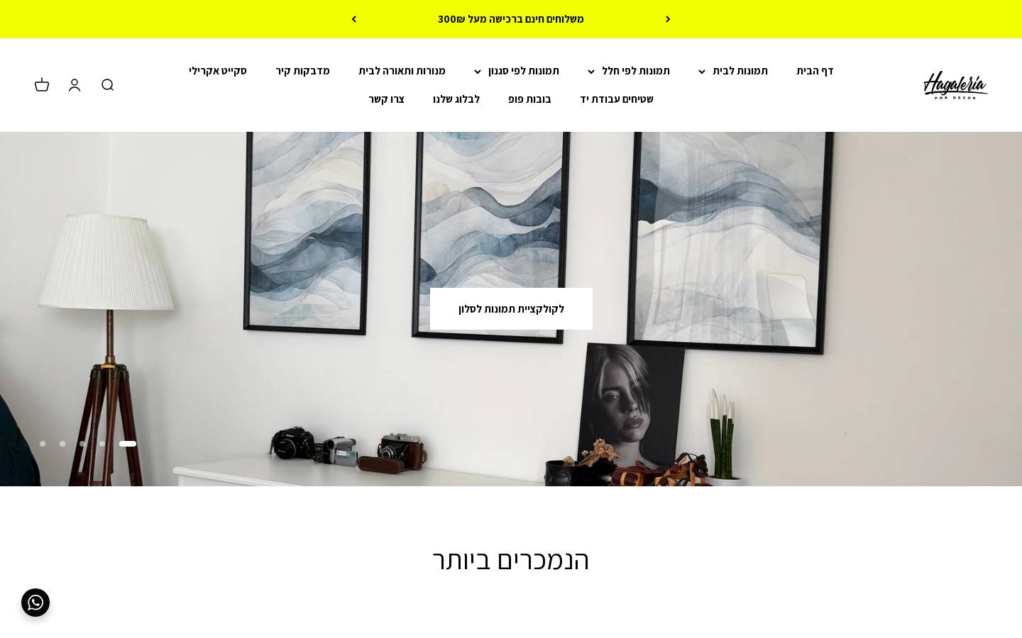 hagaleria.net homepage screenshot