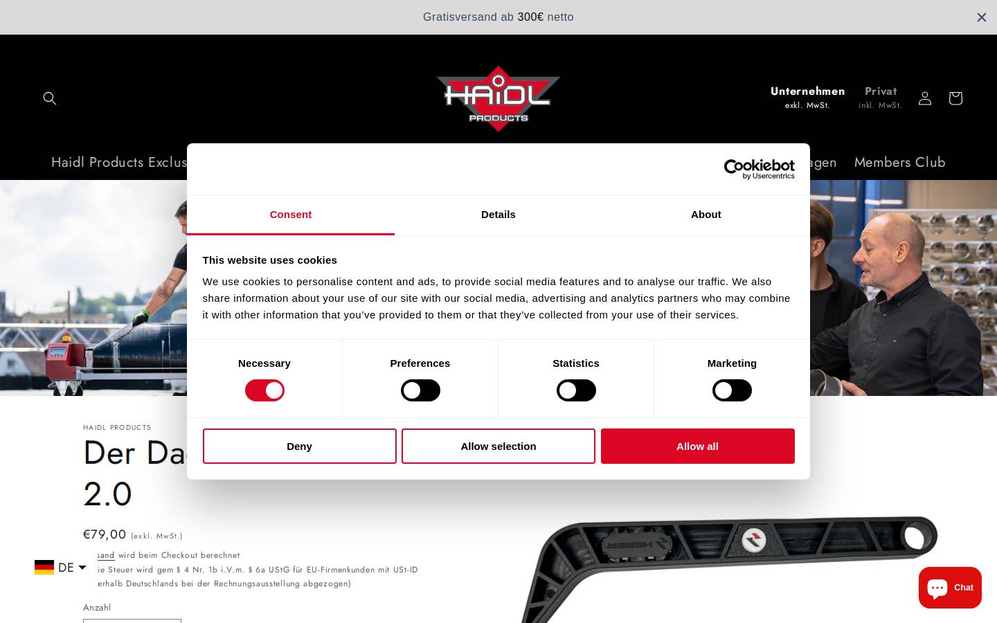 haidl-products.com homepage screenshot