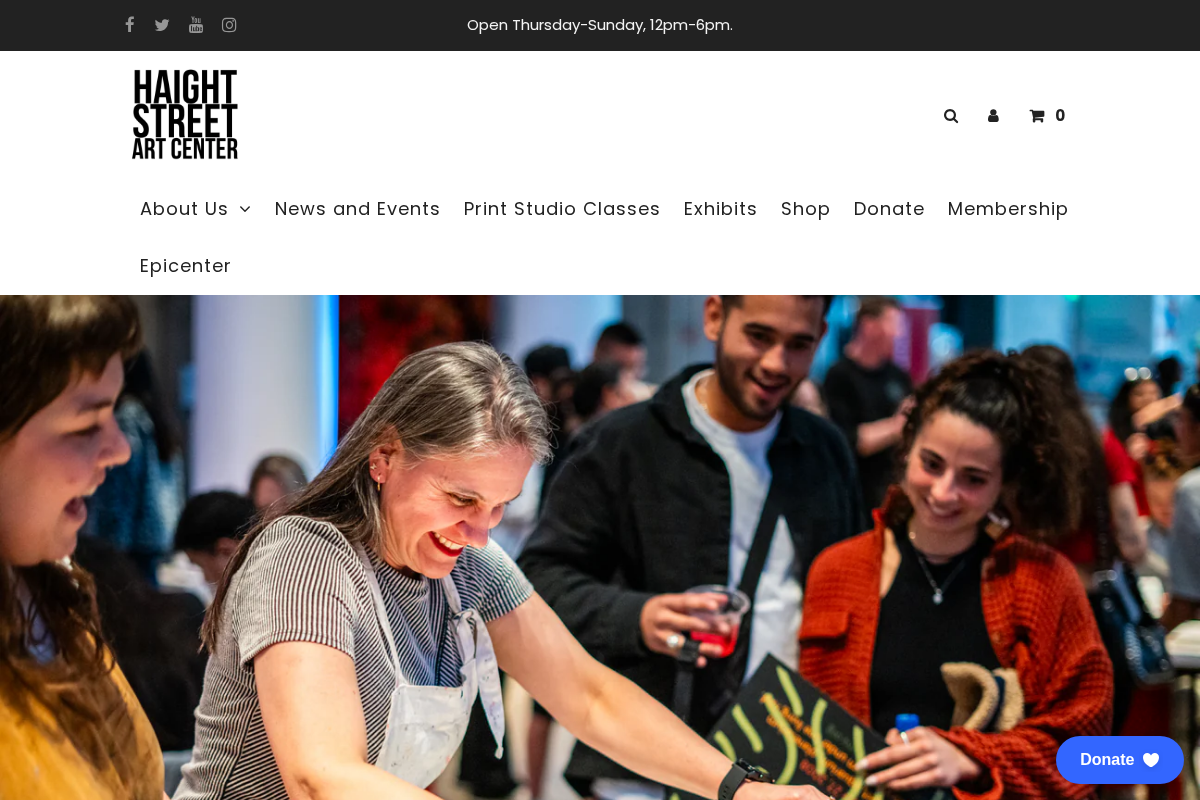 haightstreetart.org homepage screenshot