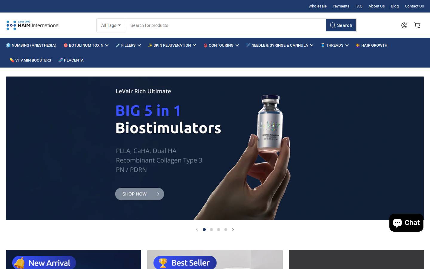 haimintl.com homepage screenshot