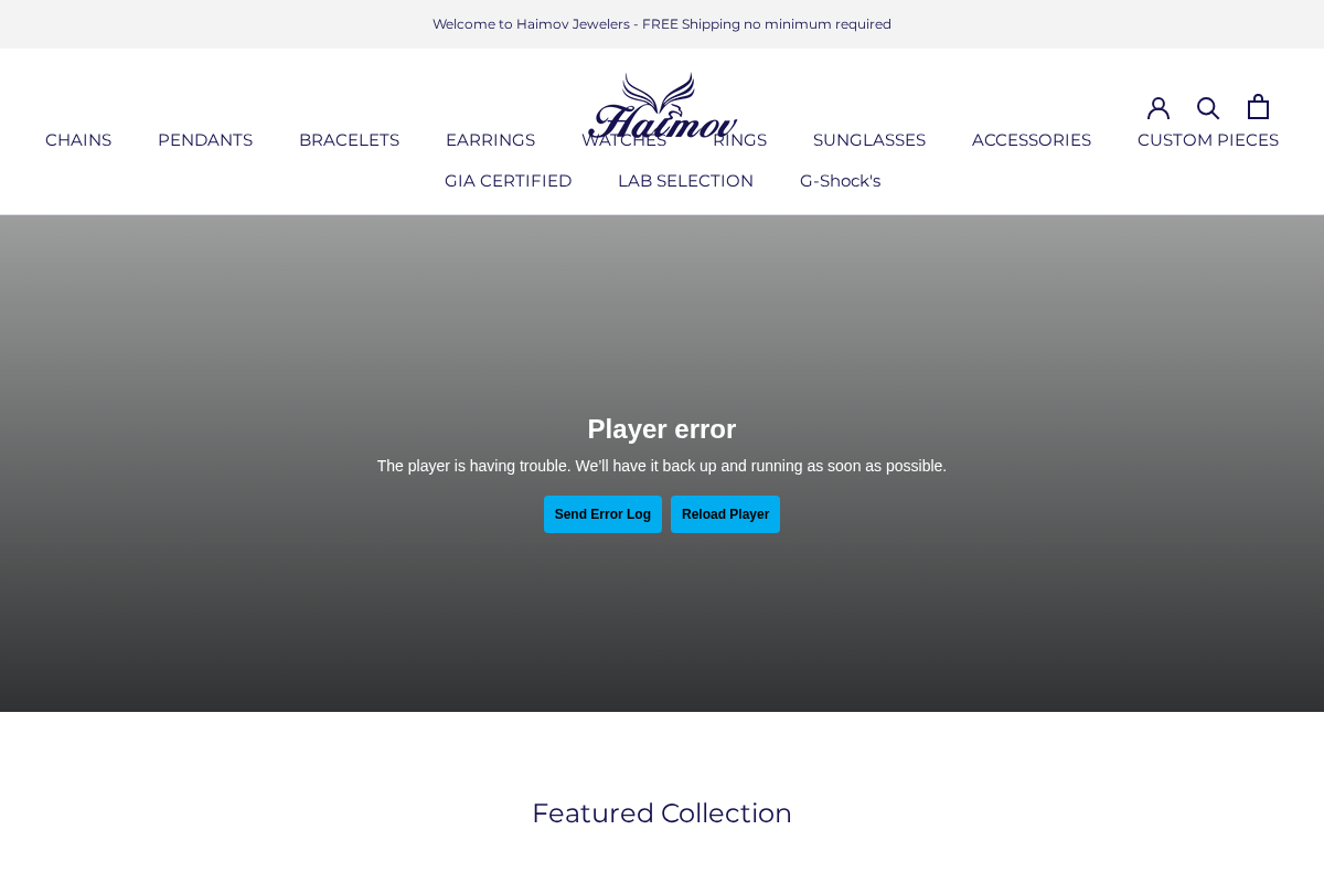 Haimov Jewelers homepage screenshot