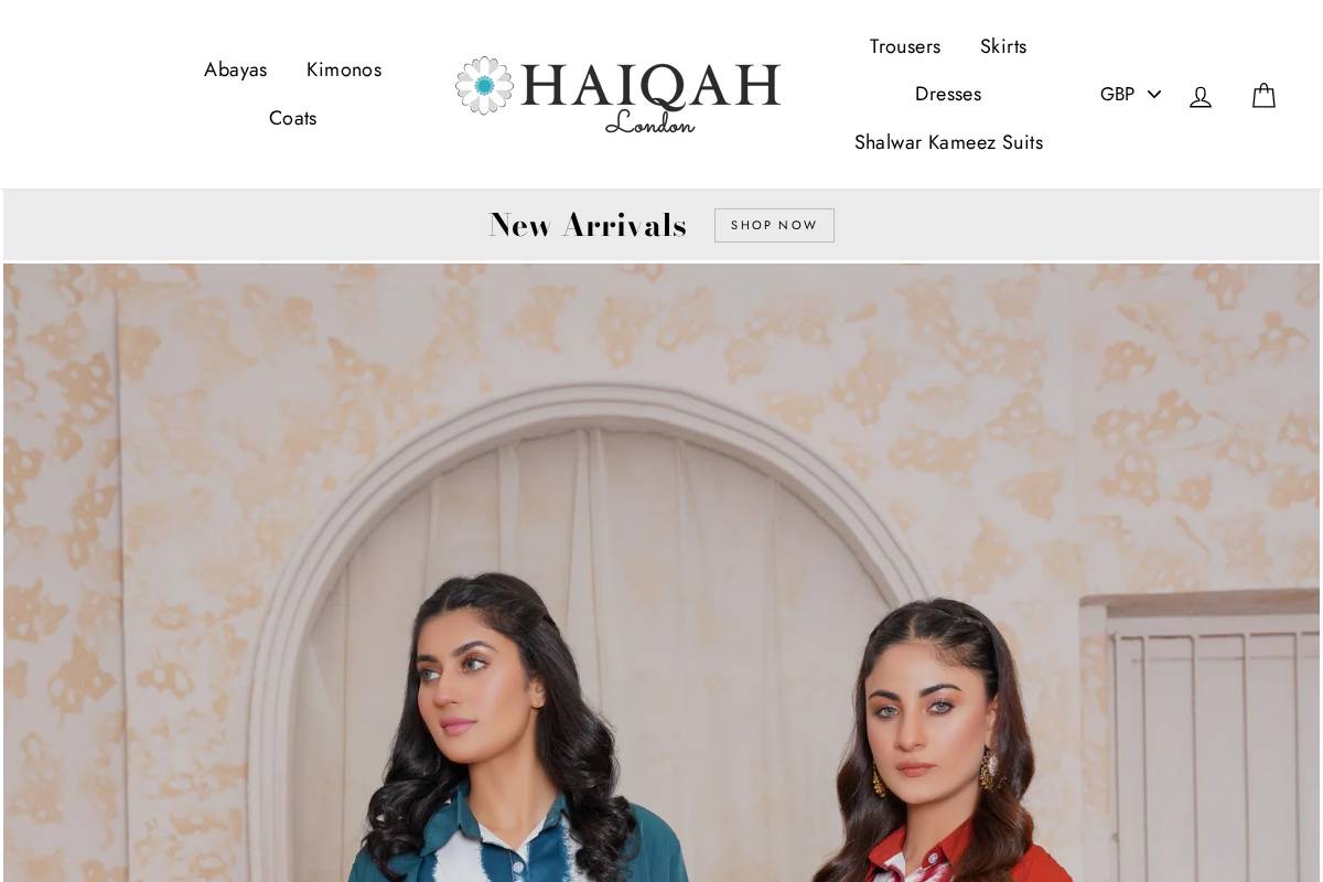Haiqah homepage screenshot