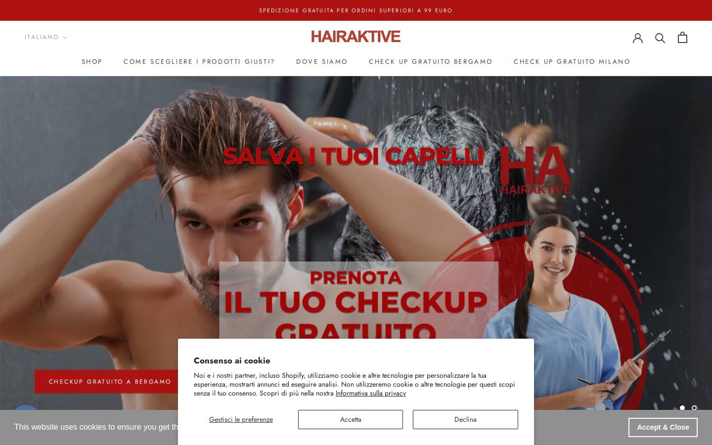 hairaktive.com homepage screenshot