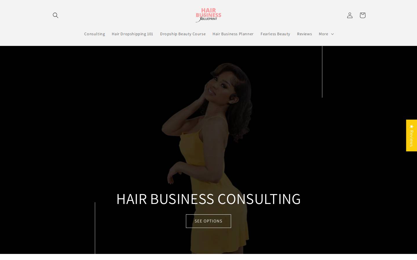 hairbusinessblueprint.com homepage screenshot