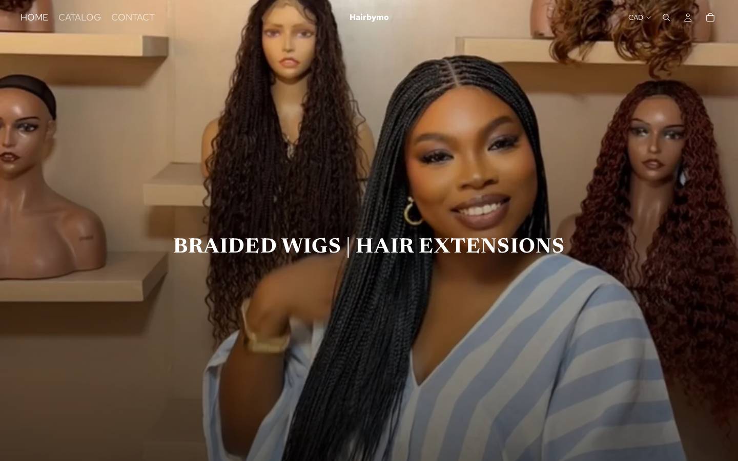 hairbymo.com homepage screenshot