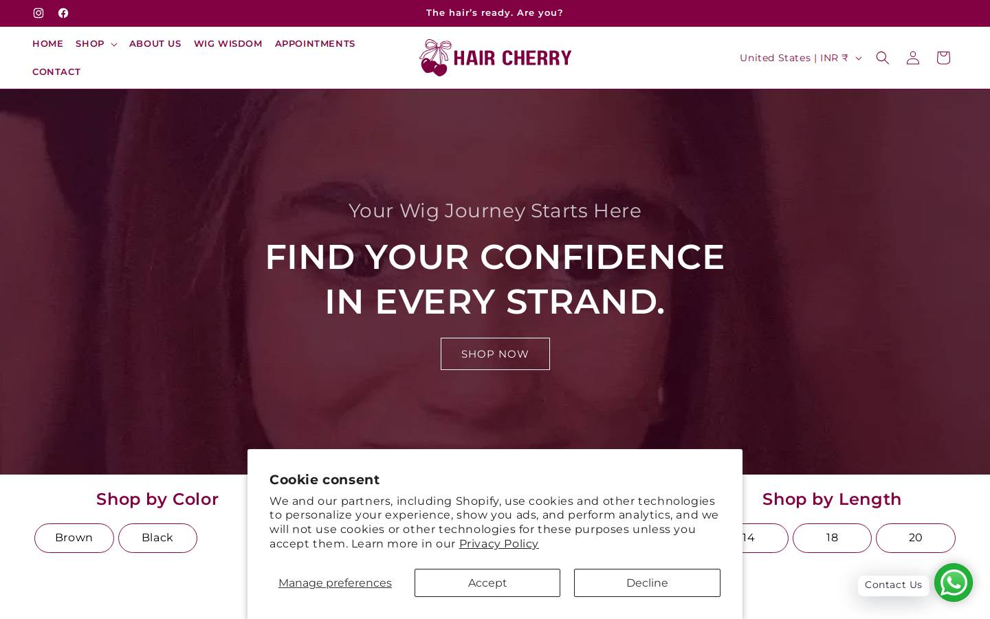haircherry.com homepage screenshot