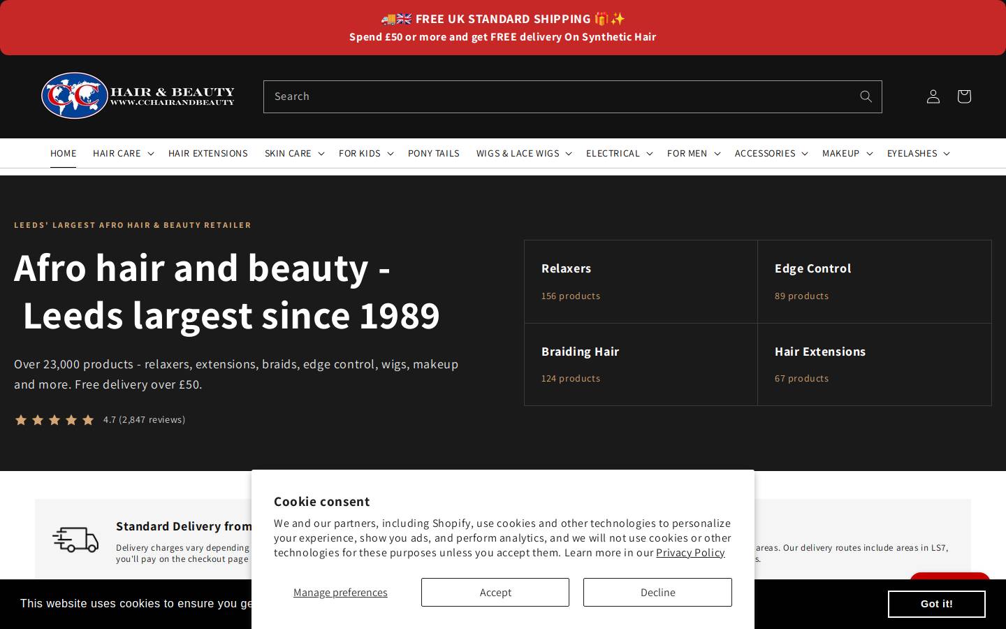 haircityleeds.com homepage screenshot
