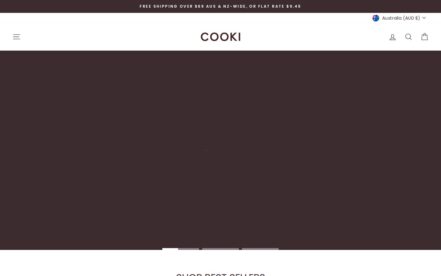 Cooki Haircare homepage screenshot