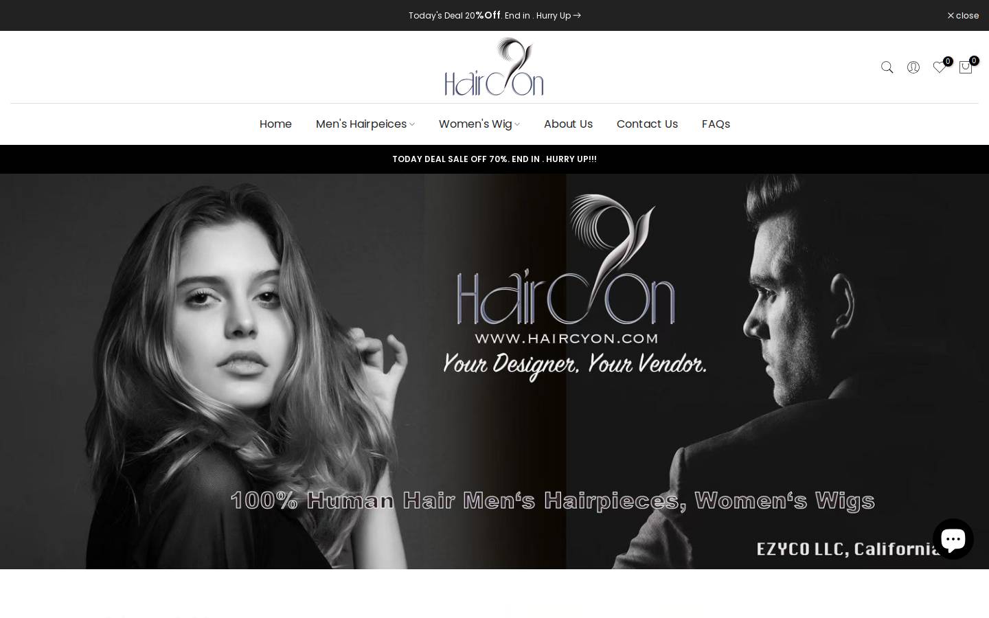 haircyon.com homepage screenshot