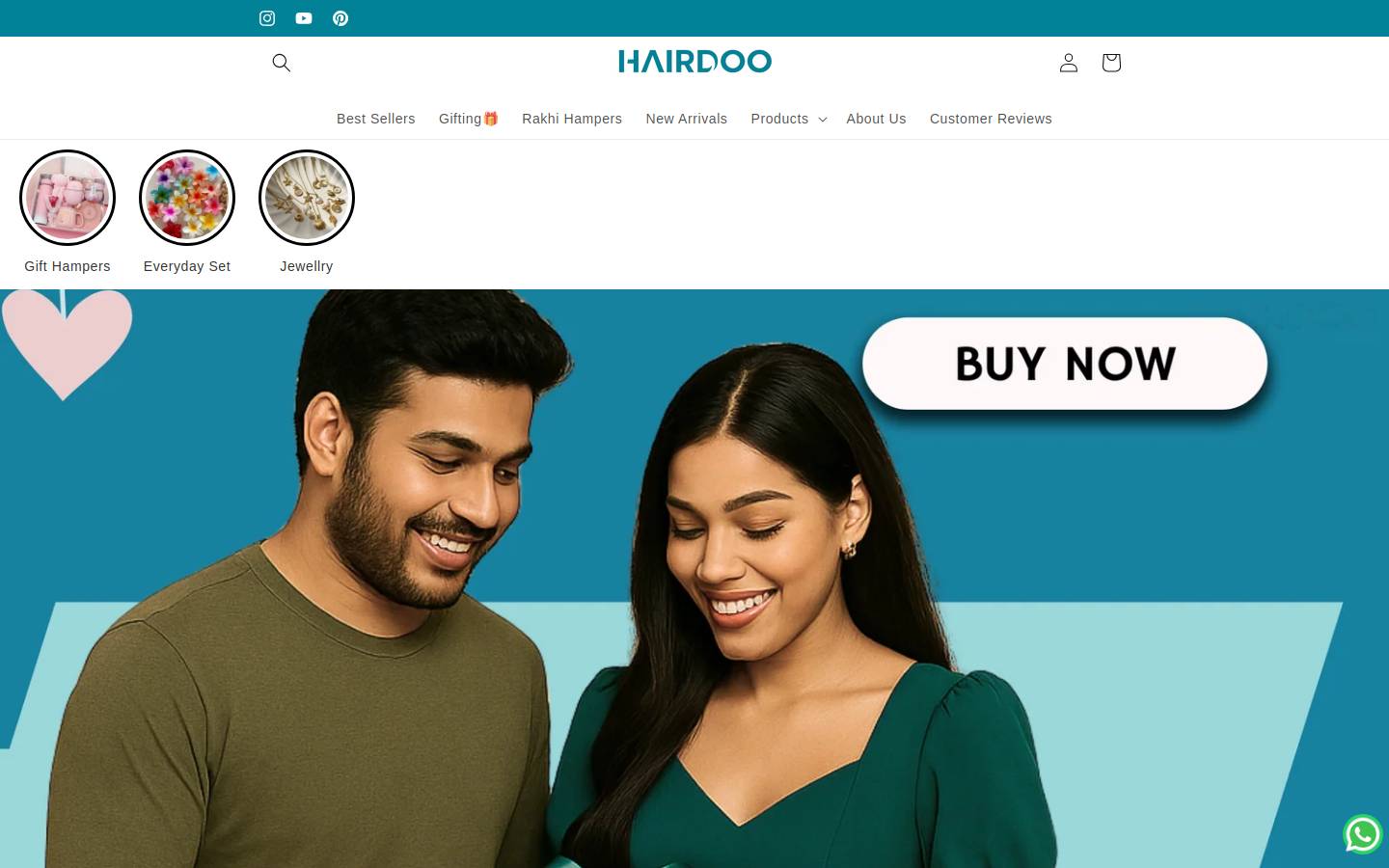 hairdoo.in homepage screenshot