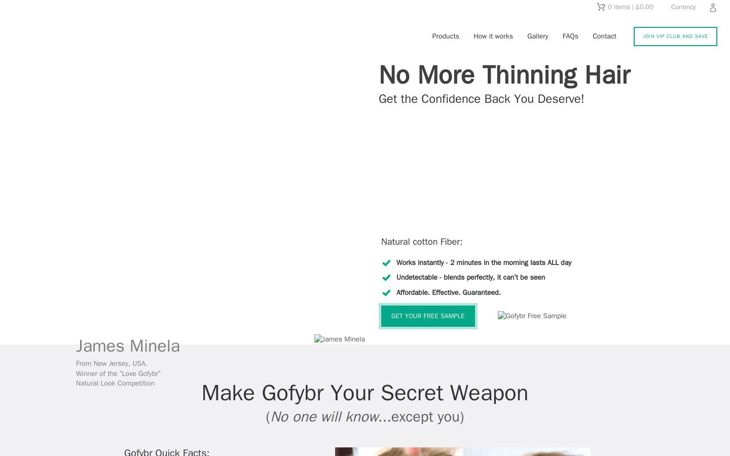 hairfibersofficial.com homepage screenshot
