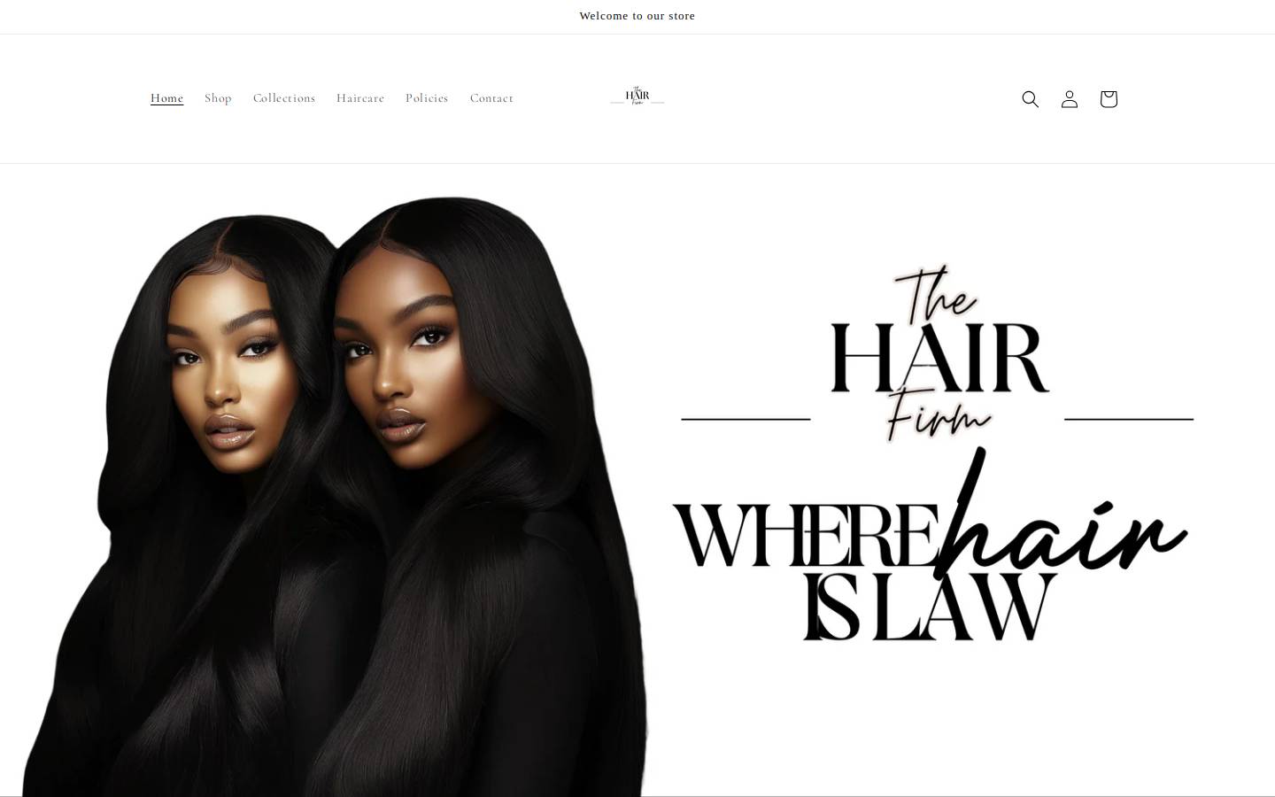 hairfirm.co homepage screenshot
