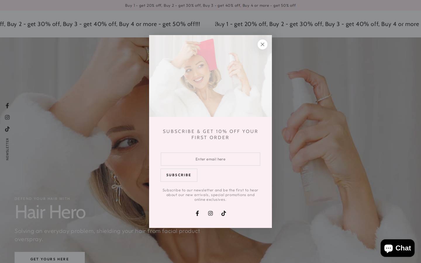 hairhero.com.au homepage screenshot