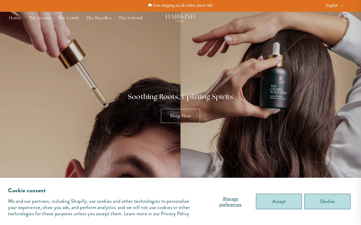 hairkindclub.com homepage screenshot
