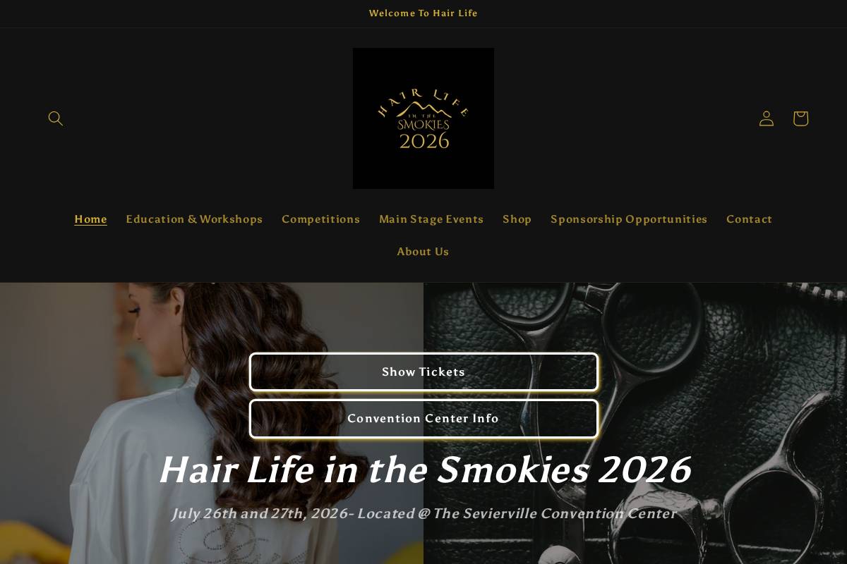 hairlife.shop homepage screenshot